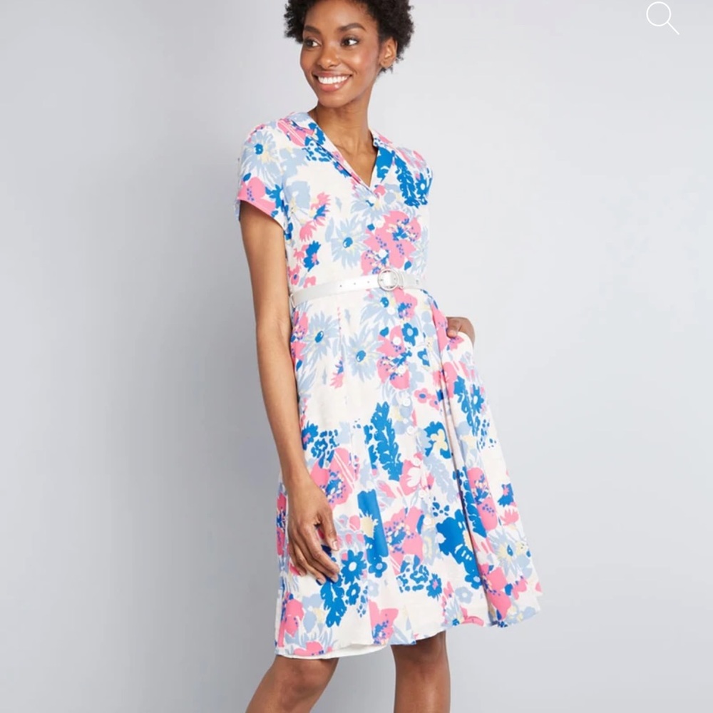 NWT ModCloth “Exciting Find” Shirt Dress